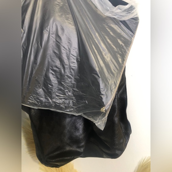 🔥Soft Real Leather Large Capacity Work Tote Shoulder Bag - Black - NWT - Picture 4 of 12